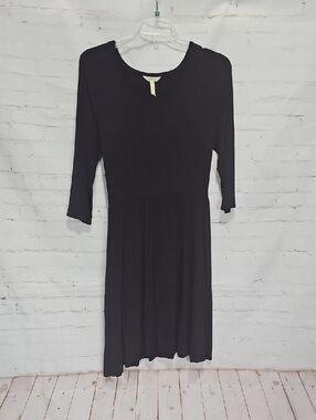 Matilda Jane Black Long Sleeve Scoop Neck Dress